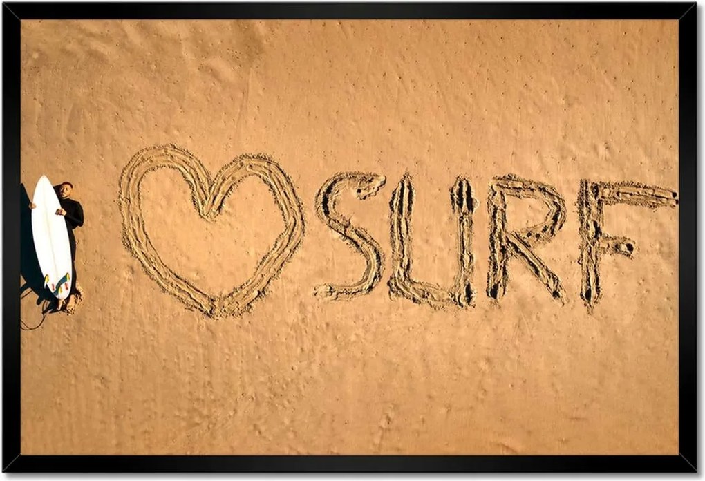 Poszterek keretben 60x40 I Like Surfing strand