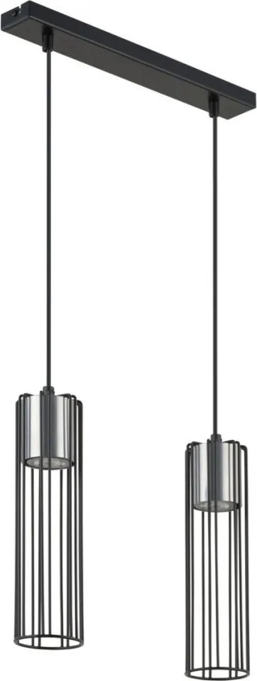 SIGMA LIGHTING 33451 FOBIA Többágú Függesztett Lámpa Fekete, Ezüst GU10 IP20