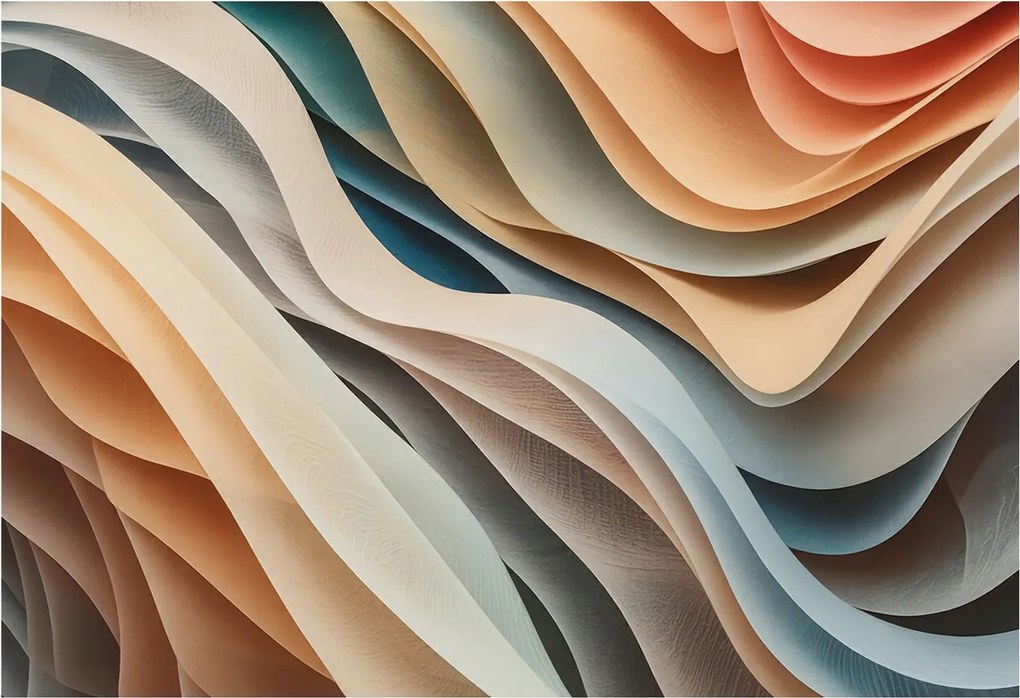 Dekoratív fotótapéta az irodába Hullámzó formák 152x104 Ragasztó