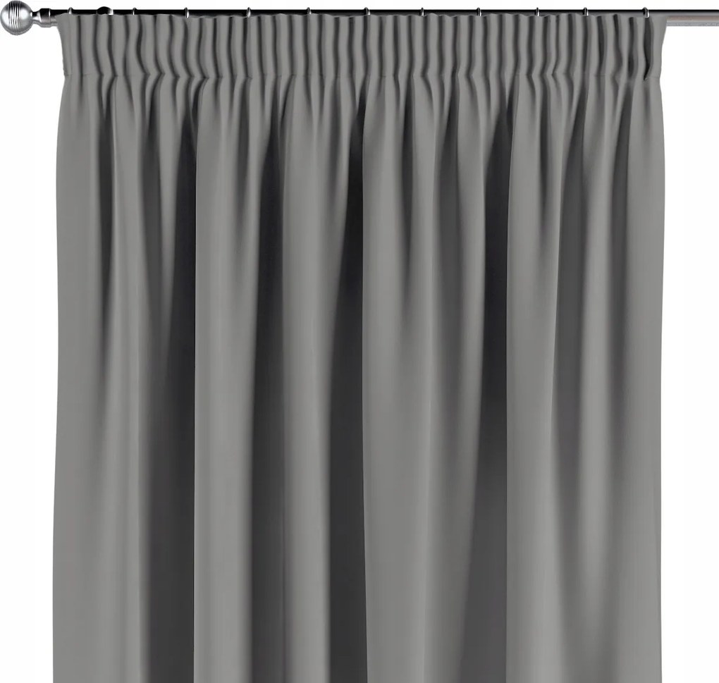 Függöny ráncoló szalaggal 1 db 130x260cm szürke