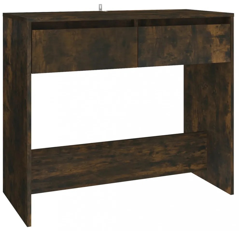 füstös tölgy színű szerelt fa dohányzóasztal 89x41x76,5 cm