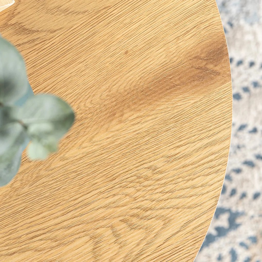 Dohányzóasztal Szett Aranytölgy Színben DELIA