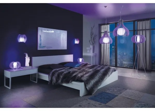 Eglo 96211 - TINDORI kábeles függeszték 1xE27/60W/230V Ø 50 cm fehér