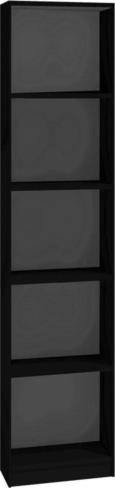 R40 polcos szekrény, fekete