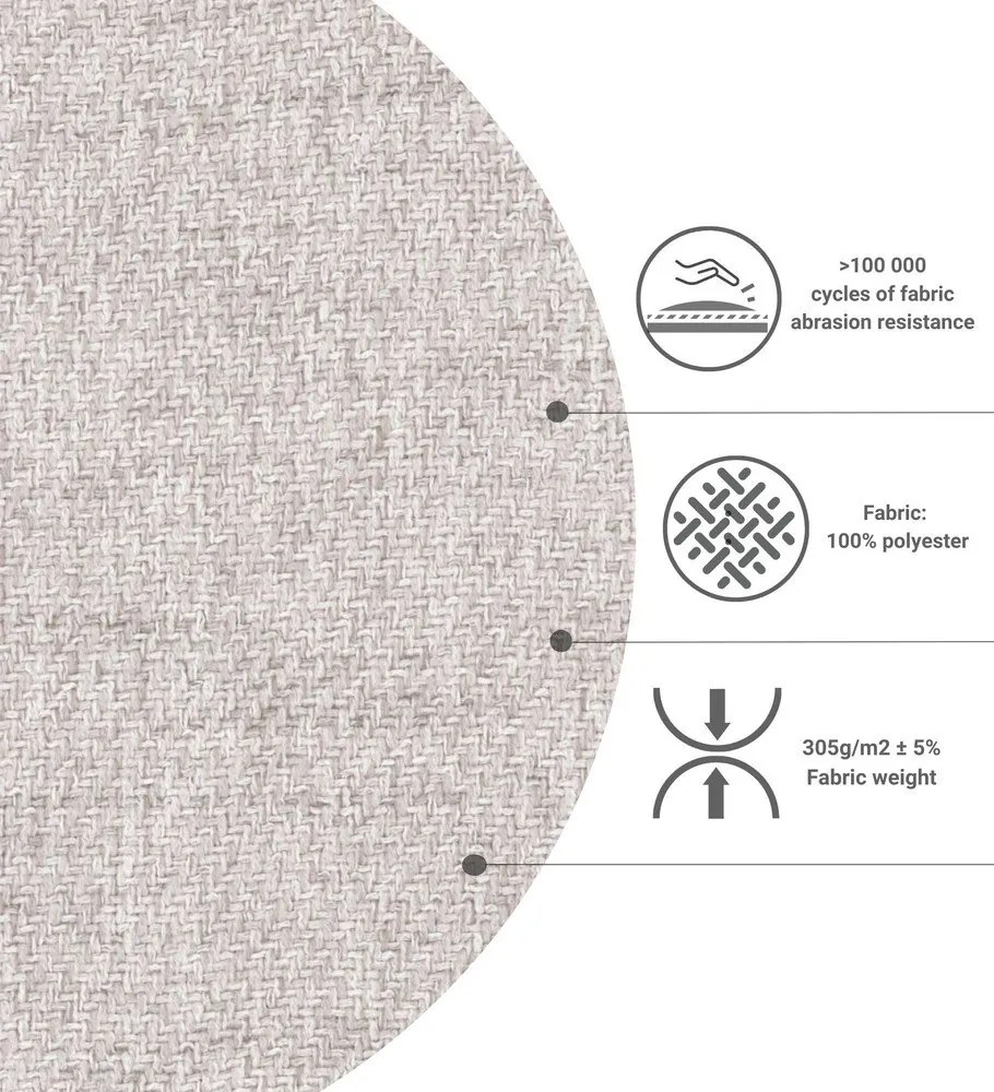 Bézs ágyneműtartós boxspring ágy 180x200 cm Imagine – Maison de Rêve