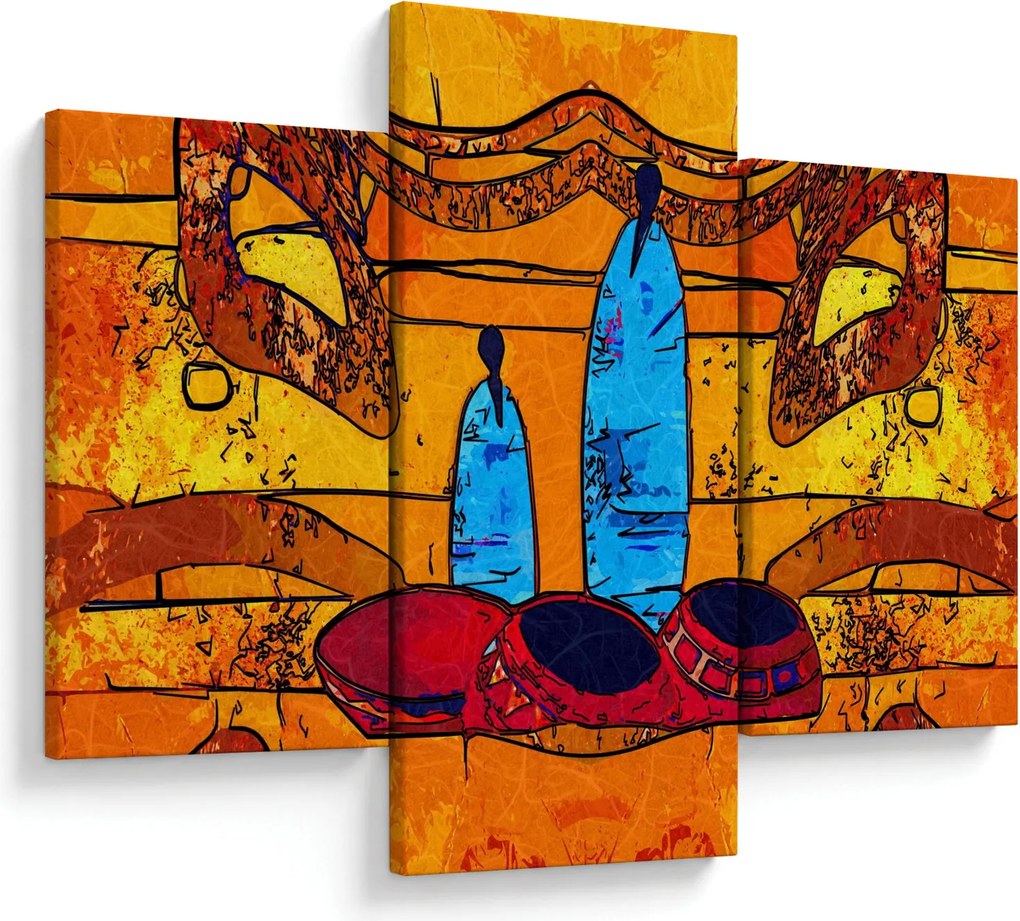 Kép - Ősi festészet (90x60 cm)
