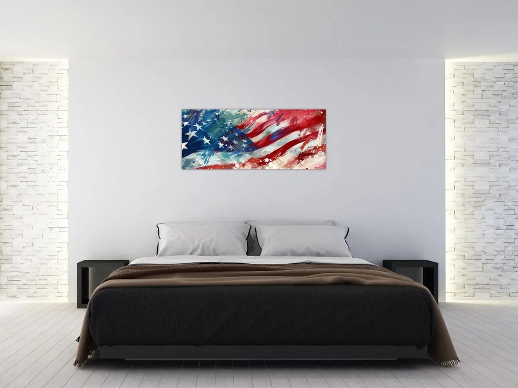 Kép - Az USA zászlaja (120x50 cm)