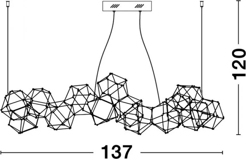 NOVALUCE 9186814 Modern Led Függesztett Lámpa LED IP20