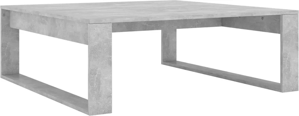 vidaXL betonszürke szerelt fa dohányzóasztal 100 x 100 x 35 cm