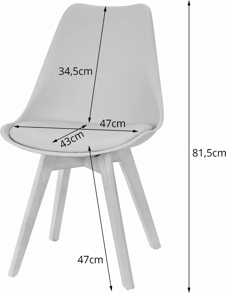 AKCIÓ Sötétszürke BALI MARK szék bükk lábakkal II. osztály