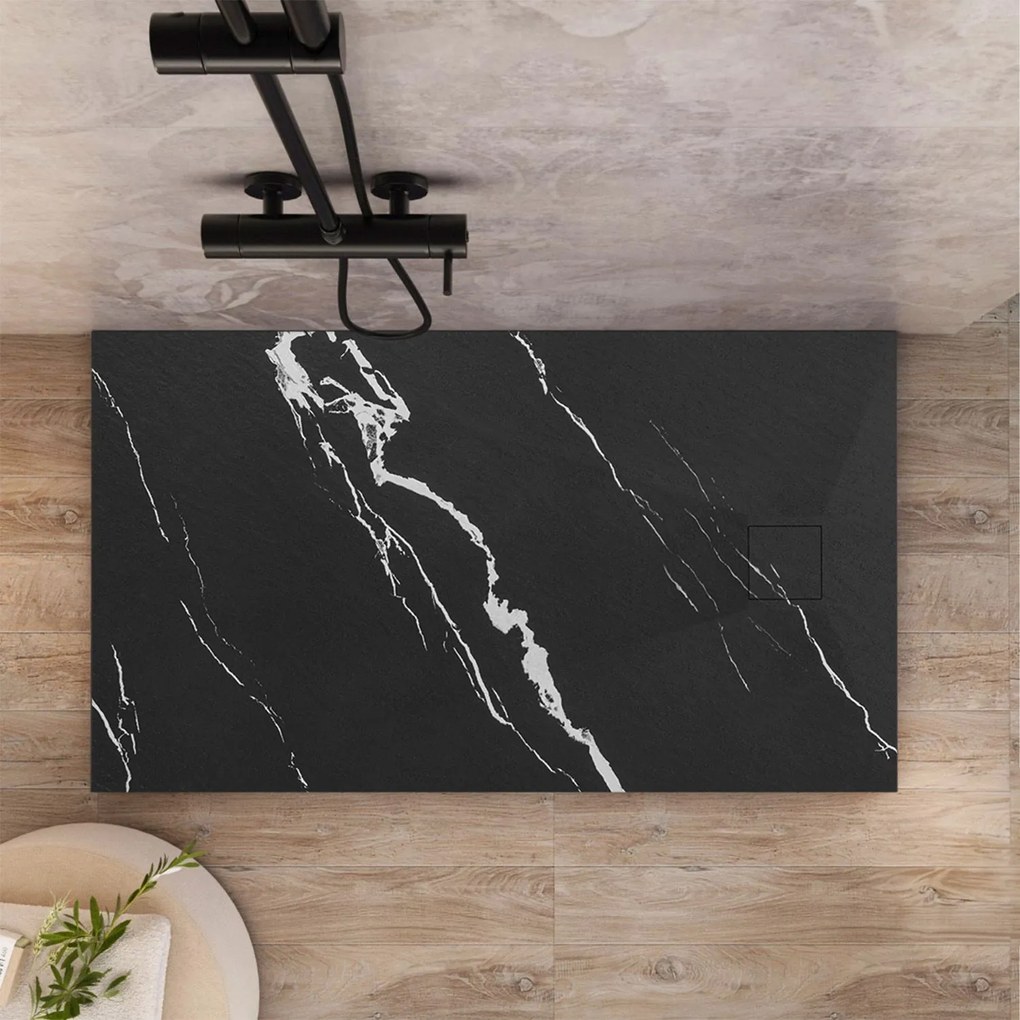 Zuhanytálca Magnum CARRARA BLACK 90x120