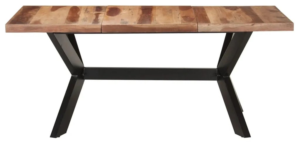 Tömör fa étkezőasztal mézszínű felülettel 180 x 90 x 75 cm