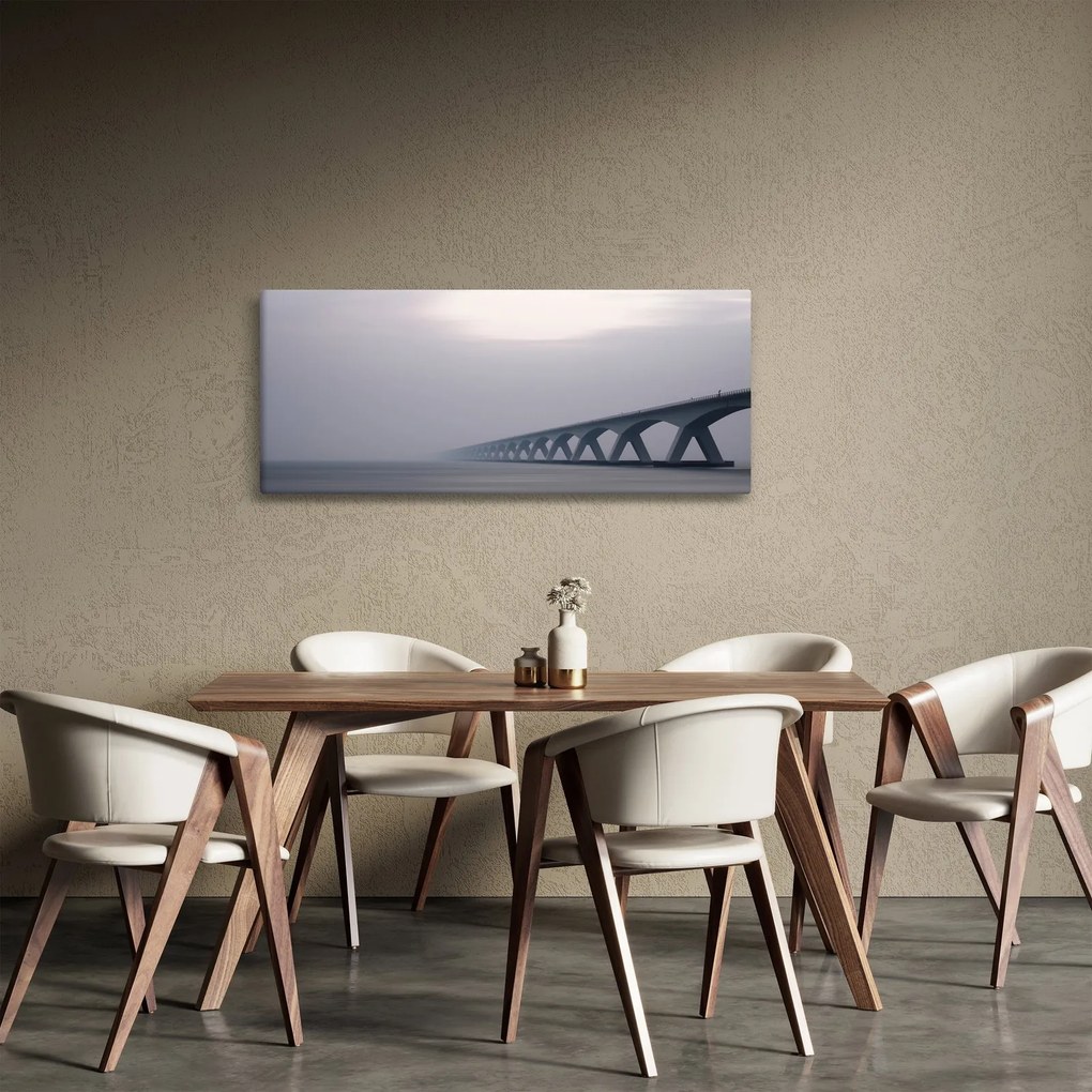 Egy híd képe a ködben (120x50 cm)