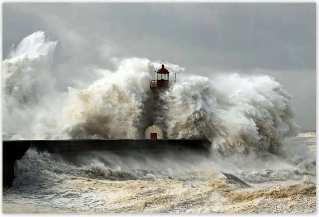 Poszterek 200x135 Világítótorony Vihar