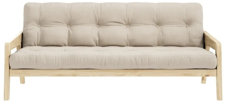 Grab bézs kinyitható kanapé 204 cm - Karup Design