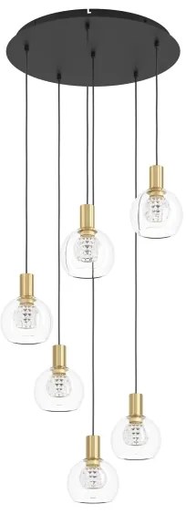 Eglo 390279 -LED Dimmelhető csillár zsinóron TERQUE 6xLED/5,4W/230V 3000K átm. 54cm