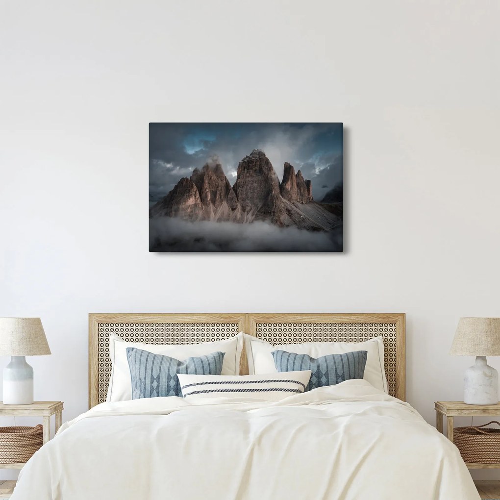 Kép - Három fogak, olasz Dolomitok (90x60 cm)
