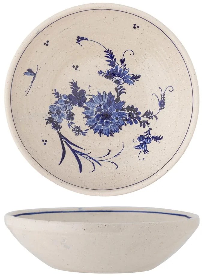 Kék-bézs terrakotta tál ø 41 cm Aleni – Bloomingville