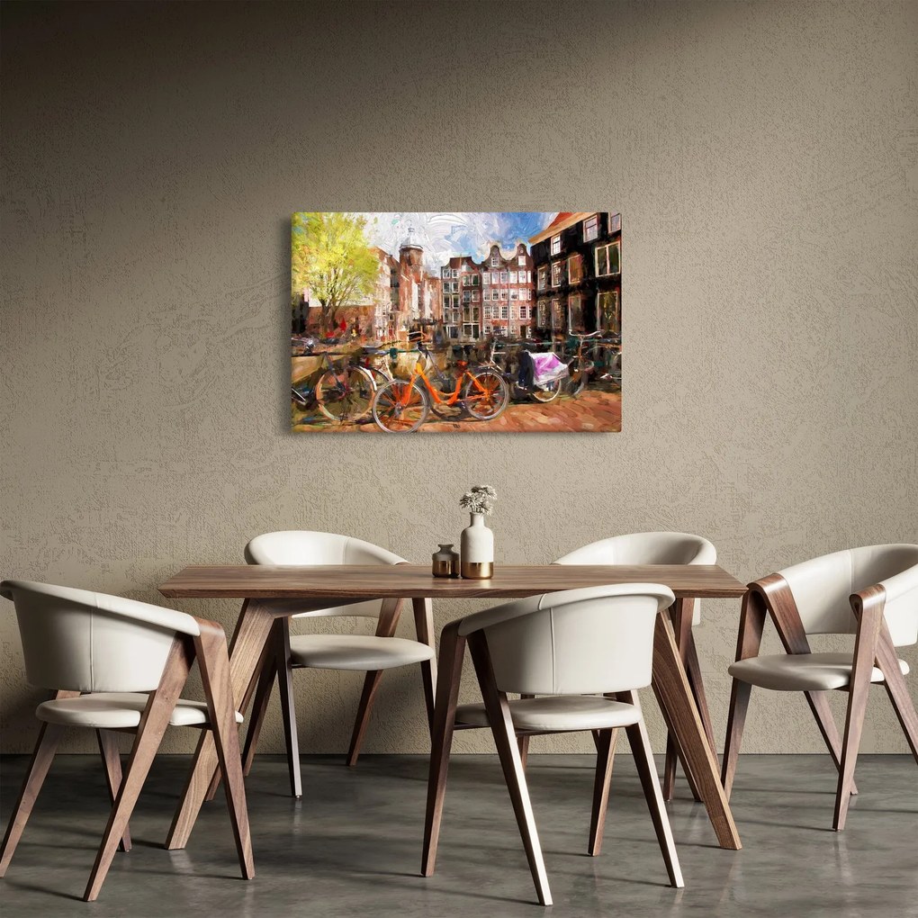 Kép - Amszterdam, festészet (90x60 cm)