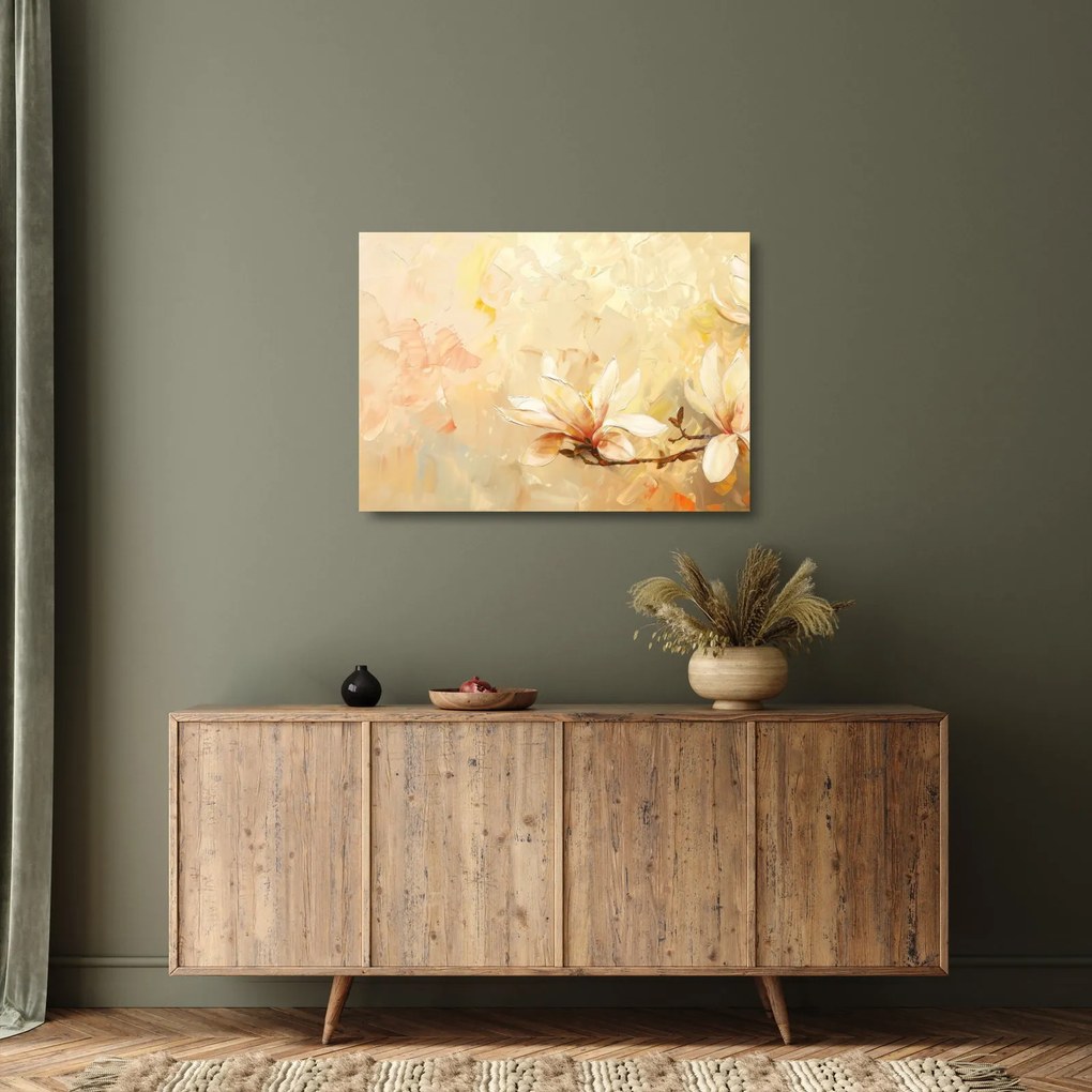 Üveg kép - Virágok (70x50 cm)