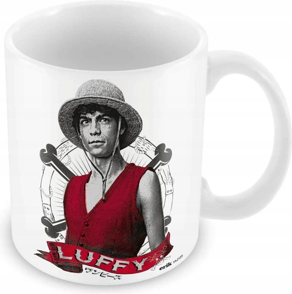 One Piece Monkey D. Luffy kávéscsésze nyomott mintával 350 ml nagy bögre