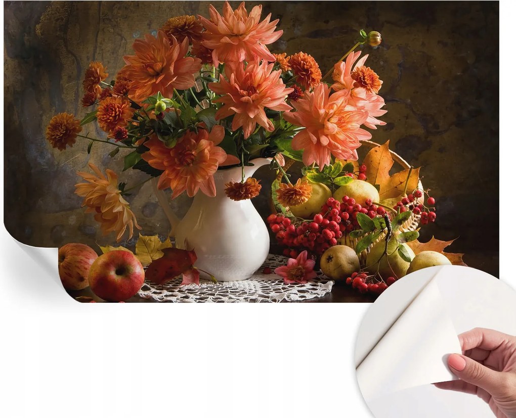 Fotótapéta Öntapadós tapéta a szobába Őszi kompozíció 416x254 cm