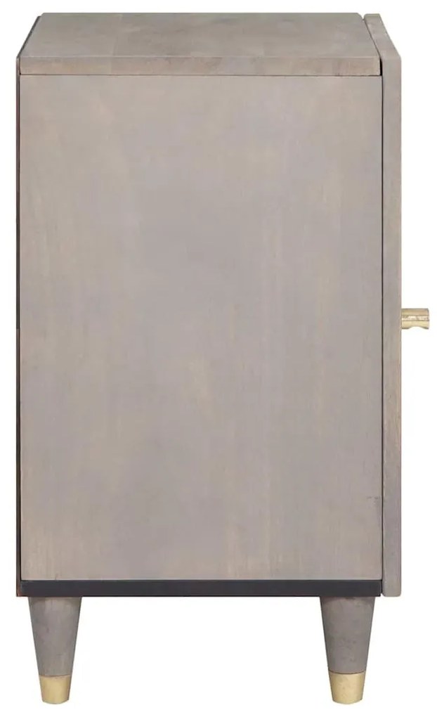 Fürdőszoba Székény ajtóval Szürke 38 x 33 x 58 cm Tömör mangófa