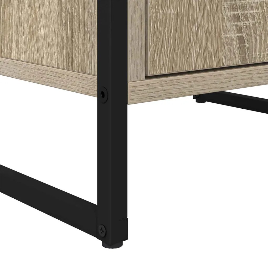 Széf fiókkal Sonoma 81 x 36 x 150.5 cm Faanyag