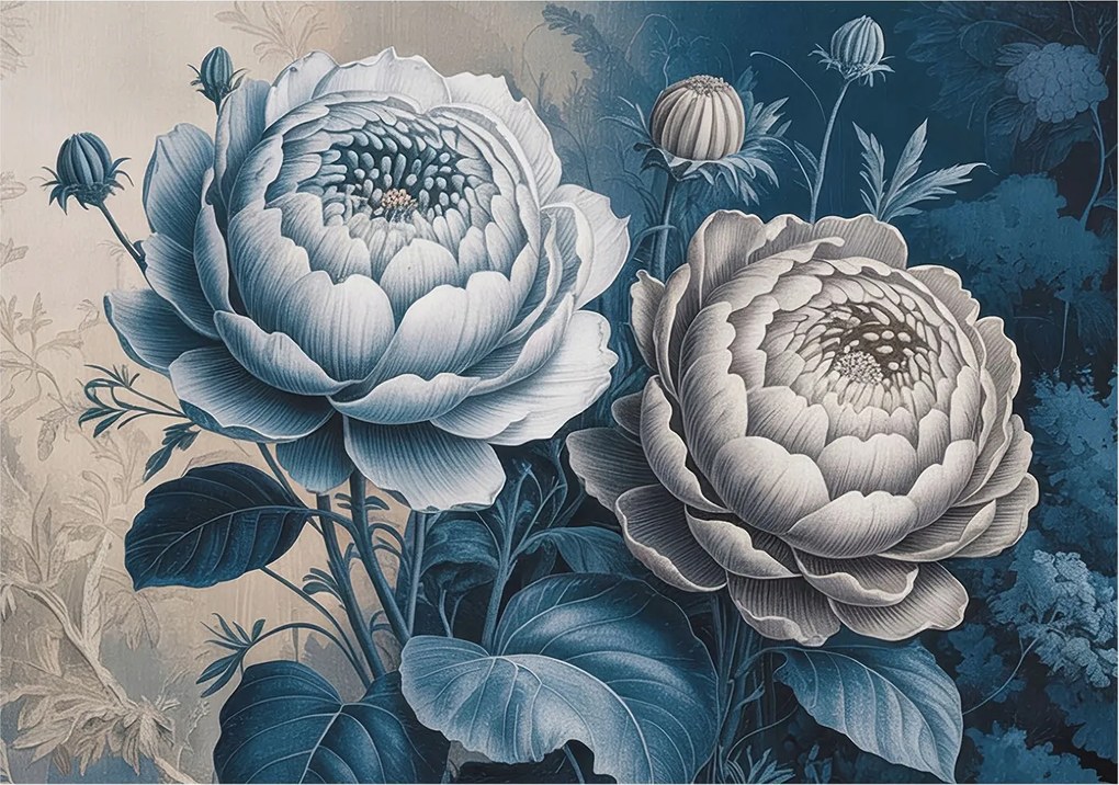 Fali fotótapéta Flizelin a szobába Romantikus virágok 208x146 Ragasztó