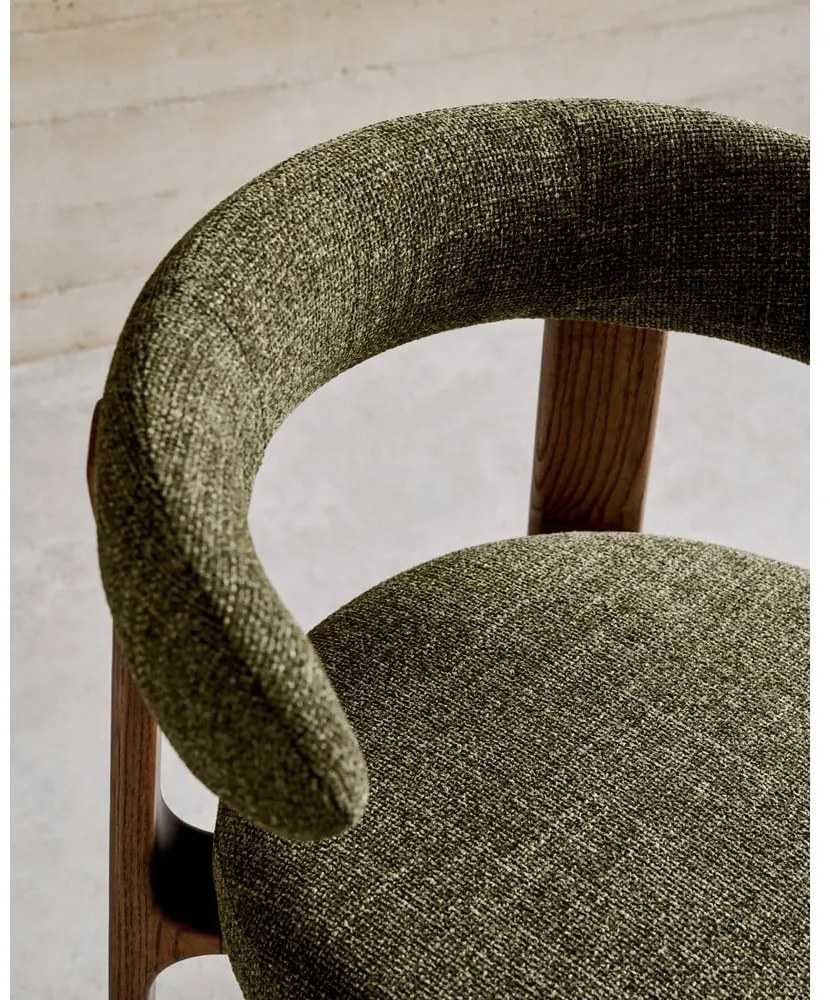 Khaki-barna kőrisfa étkezőszék Granite – Kave Home