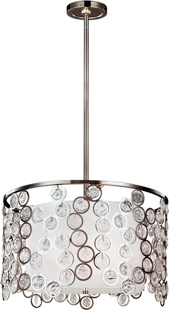 Feiss glamour modern függeszték lexi fehér nikkel elsfe-lexi-p