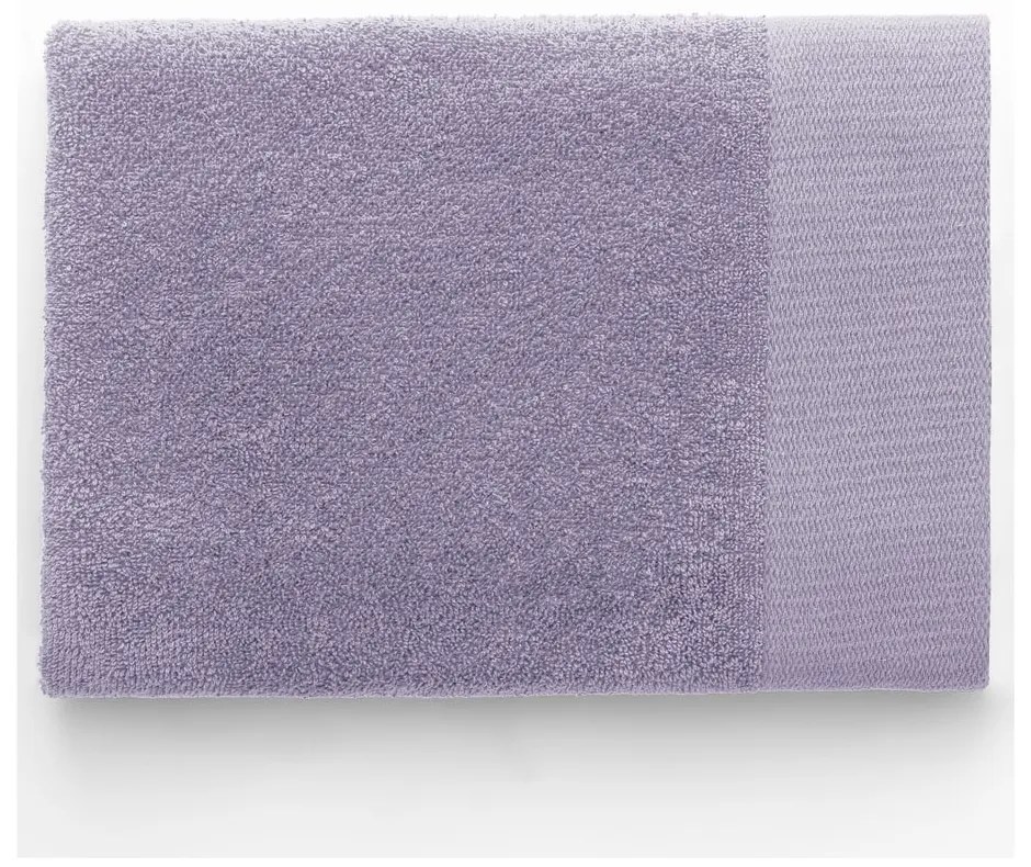 Levendula színű frottír pamut fürdőlepedő 70x140 cm Amari – Restilo