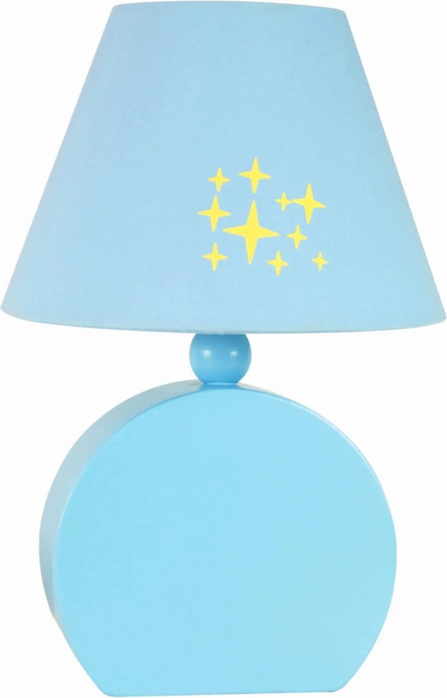 Candellux Ofelia Asztali lámpa, Kék, rétegelt lemez/szövet, E14 40W