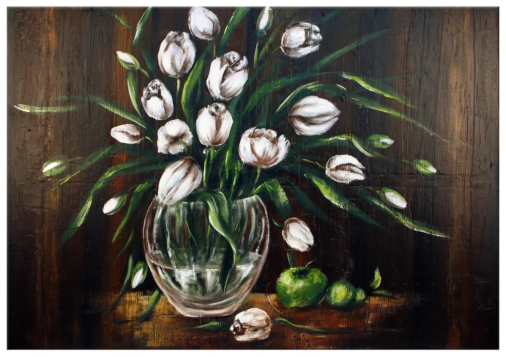 Gario Kézzel festett kép Festet tulipánok Méret: 100 x 70 cm