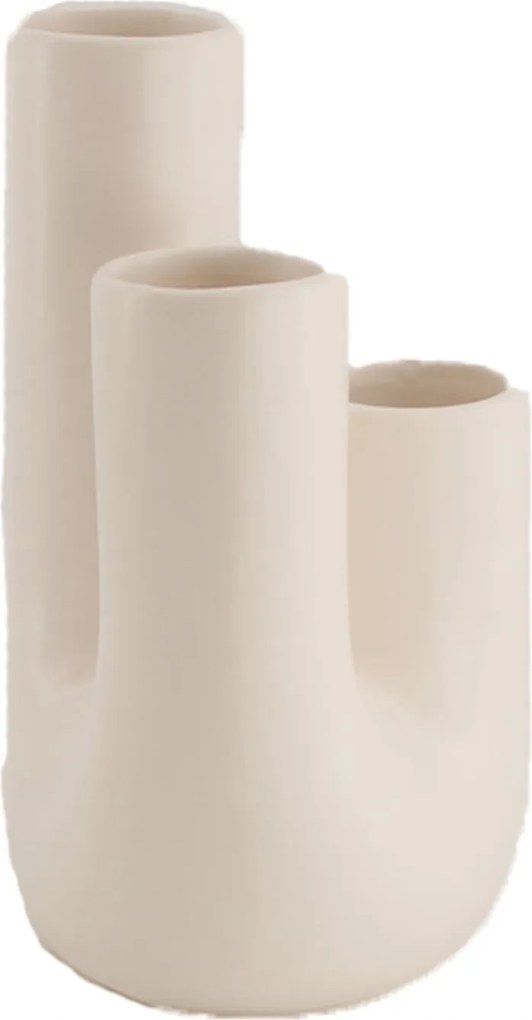 Kerámia váza tripla fehér 20,5 cm