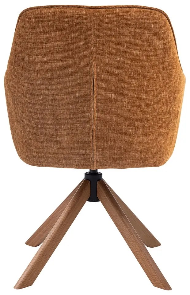 Narancssárga kárpitozott étkezőfotel szett 2 db-os Avola – Unique Furniture