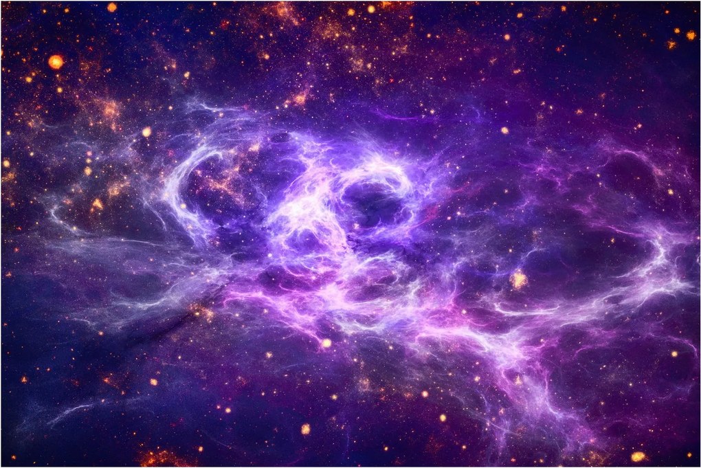 Kép - Lila Univerzum (90x60 cm)