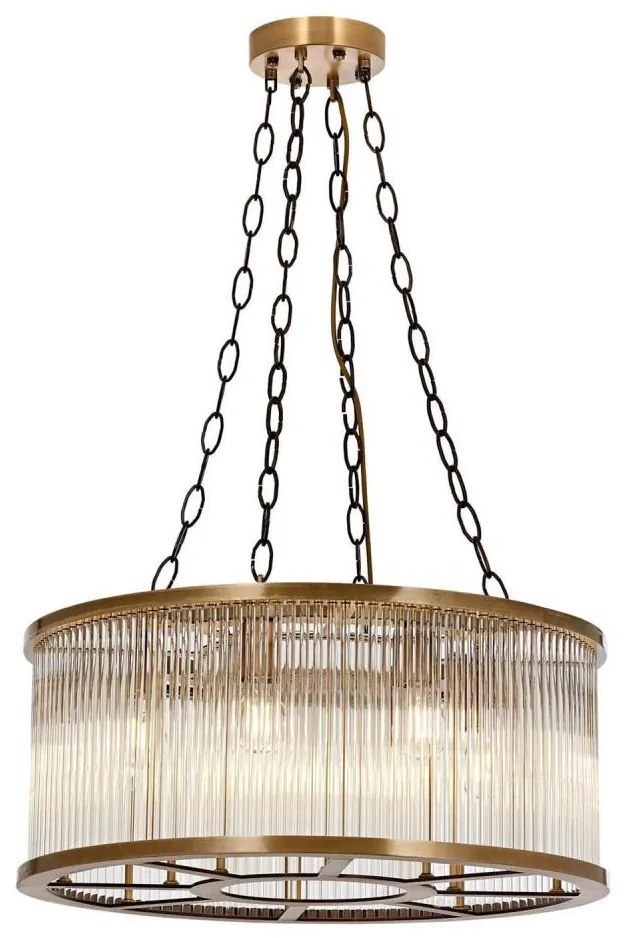 CRYSTALLINE kábeles csillár 8xE27/40W/230V bronzszínű