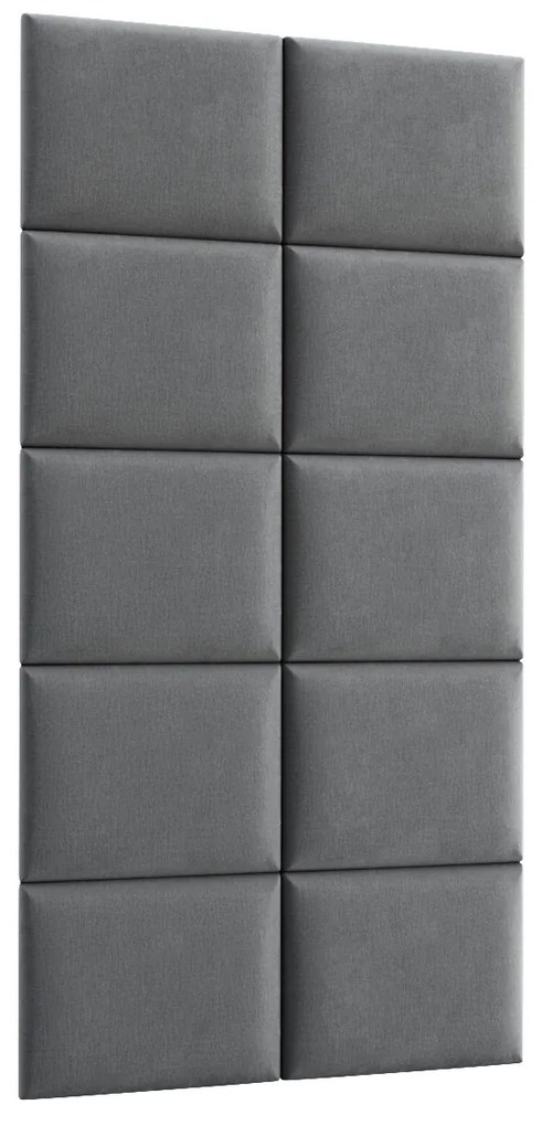 Kárpitozott panel szett 10 db. Quadra 100x200 cm (szürke). 1051976