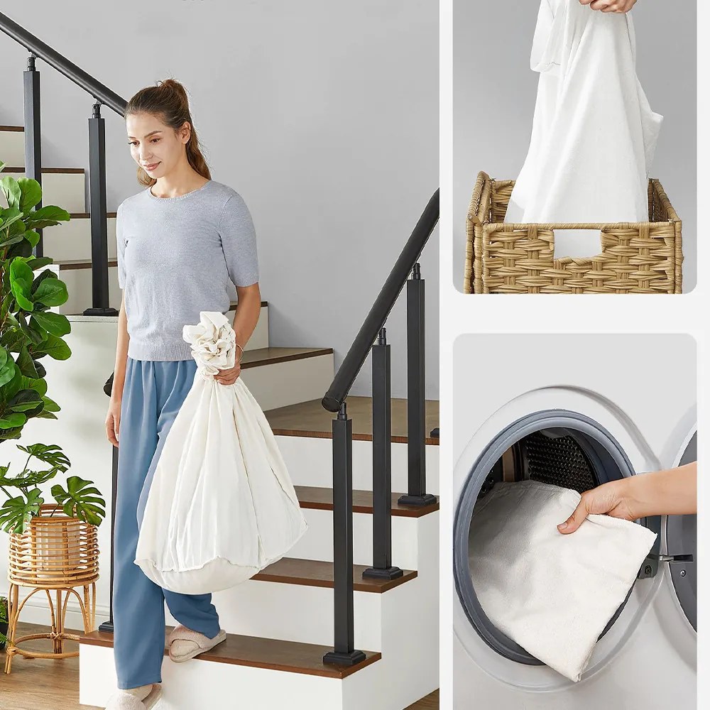 Műanyag szennyestartó kosár, 66 x 33 x 66 cm