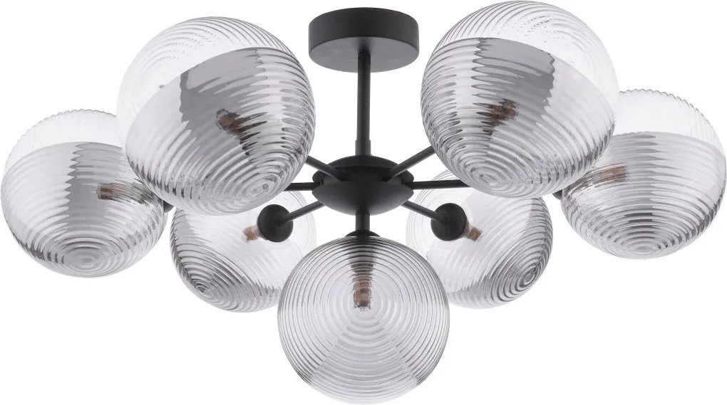 Dar Lighting modern mennyezeti lámpa cohen matt fekete darcoh3422-19