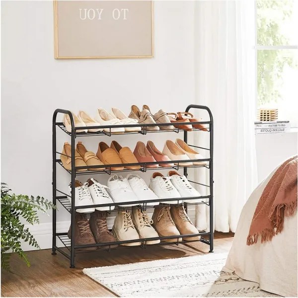 ALVORO cipőszekrény, fekete