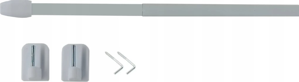 Mini Függönykarnis kihúzható rúd konyhai Fehér 100 120 cm