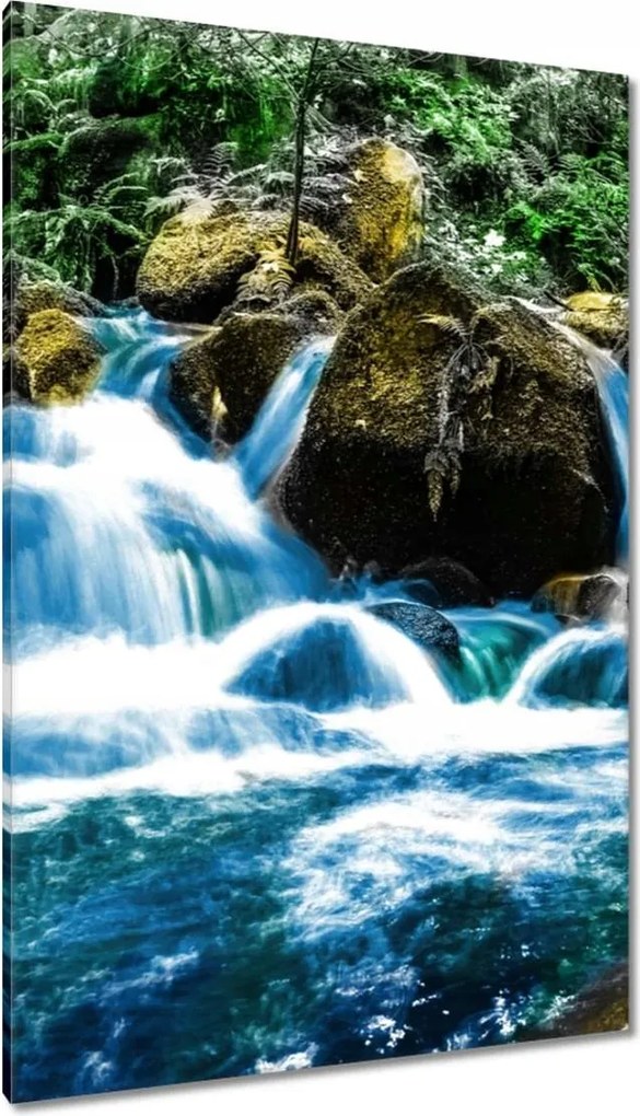 Vászonkép 80x120 Hegyi vízesés