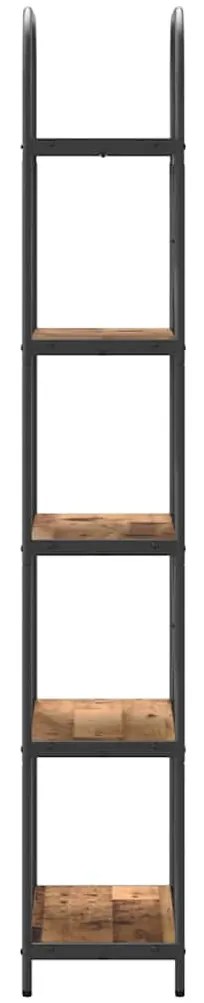 Könyvespolc Régi fa 60 x 30 x 183 cm Faanyag