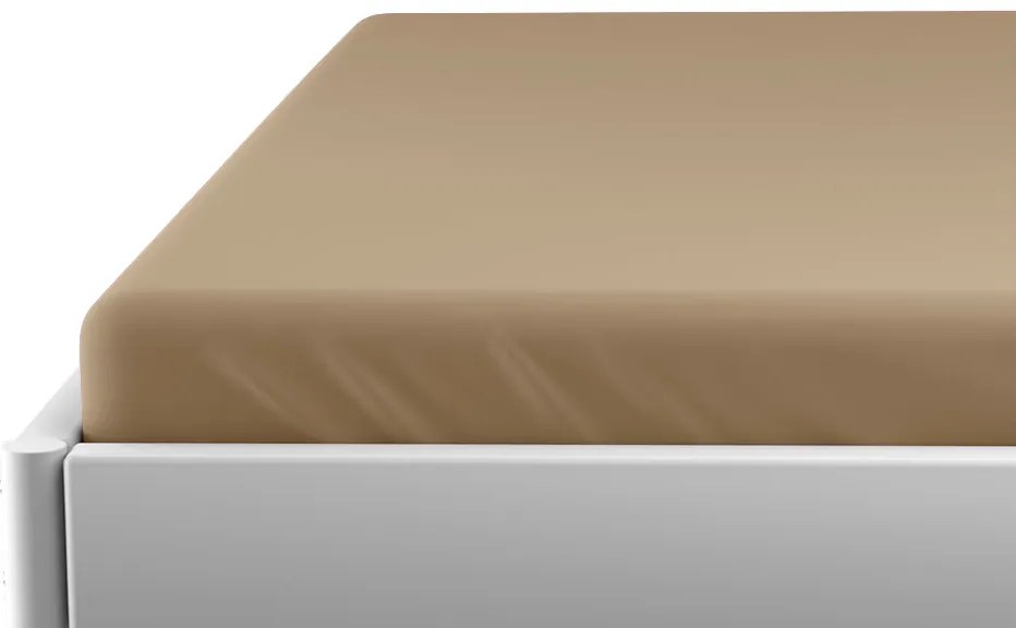 Jersey gumis lepedő gyermekágyra bézs 70 x 140 cm