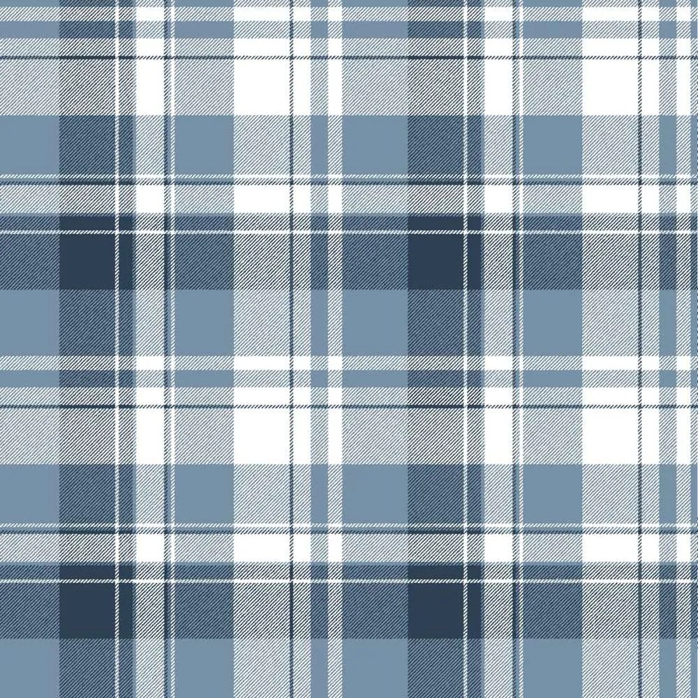 Parato Cristiana Masi Blooming Garden 11 Tartan kék kockás vlies tapéta – 8387