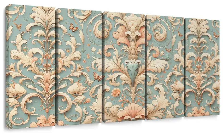 5 részes kép vintage ornamentumok