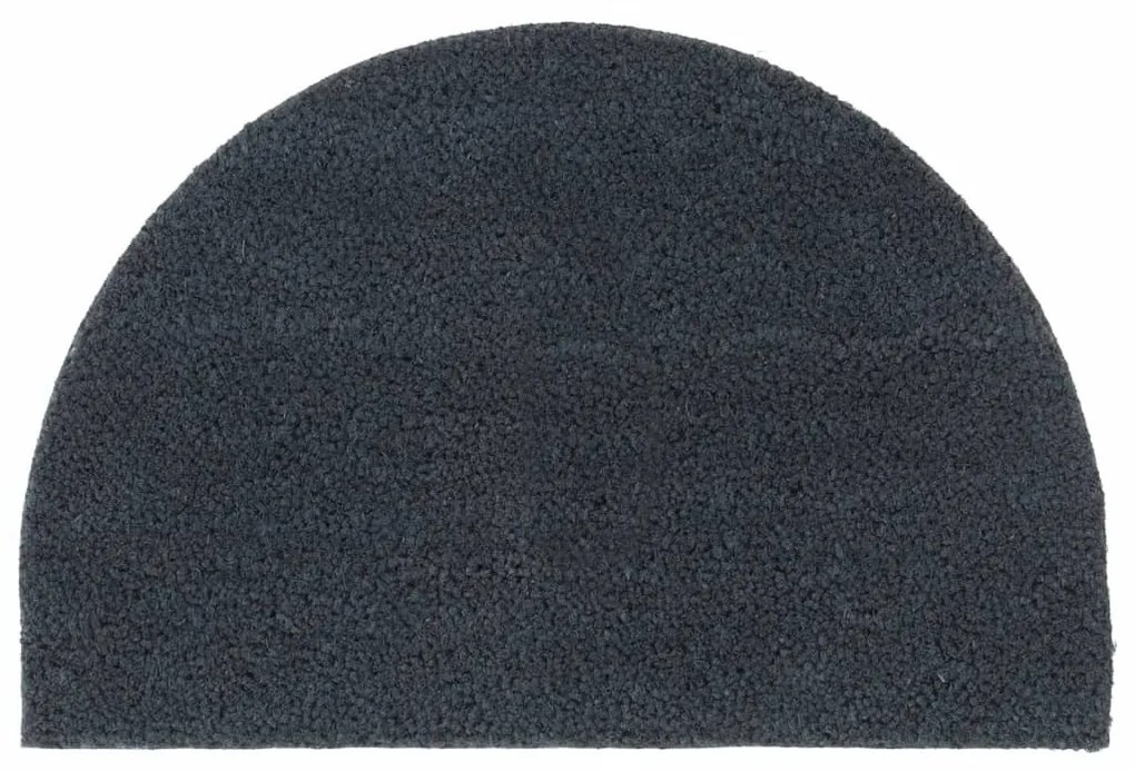 ajtószőnyeg Sötétszürke félkör Tufting kókuszrostos szőnyeg