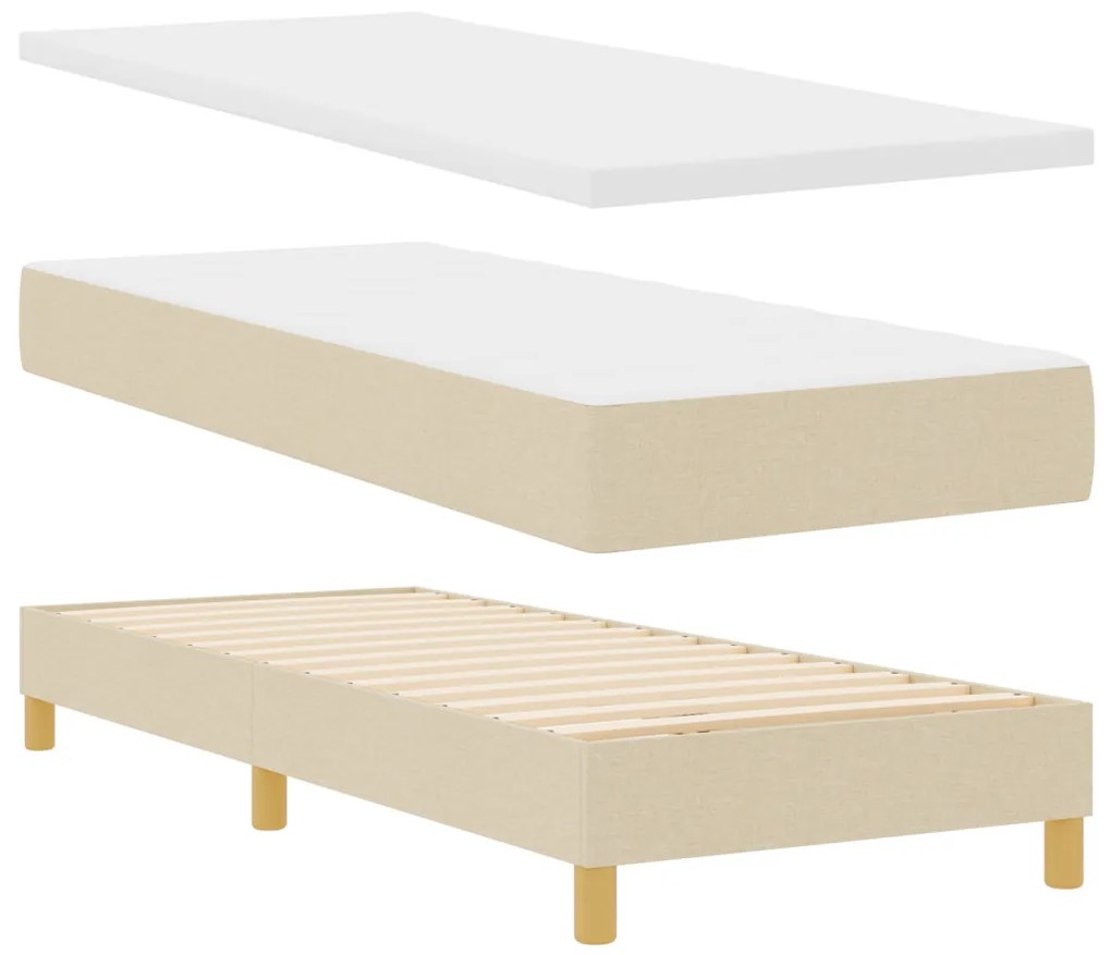 Boxspring Ágy Matrac Különböző Színben - 80x200 cm, Szövet